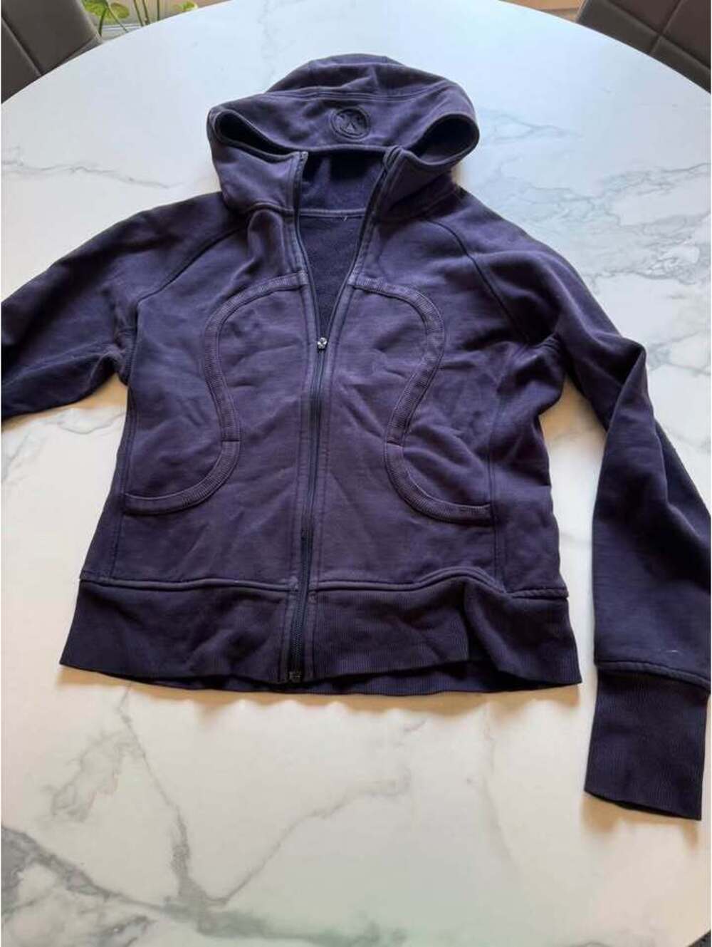 Lulu Lemon royal purple scuba hoodie 10